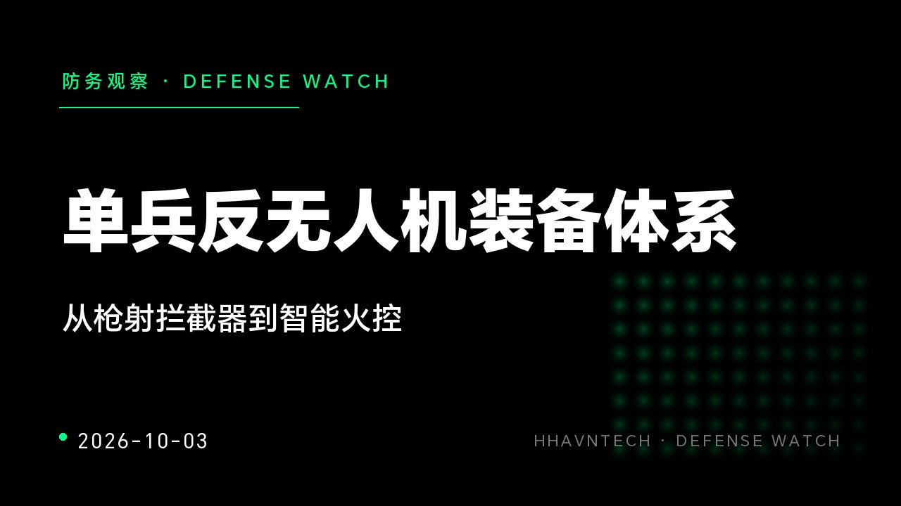 单兵反无人机装备体系:从枪射拦截器到智能火控